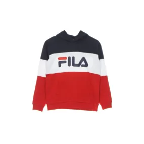 Boy's Hoodie Olena Blocked Hoodie TRUE RED/BLACK IRIS/BRIGHT WHITE