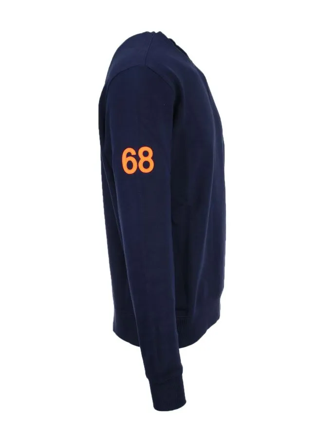SUN68 Fluorescent Details Crewneck Sweatshirt