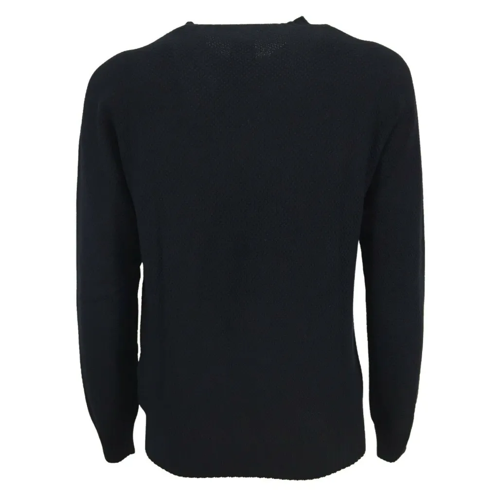 H953 Rice Grain Knit Cotton Men's Sweater Made in Italy