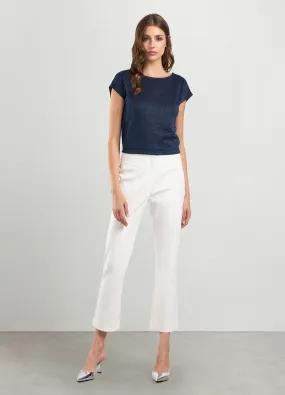 IWIE  Pantaloni in misto cotone stretch donna