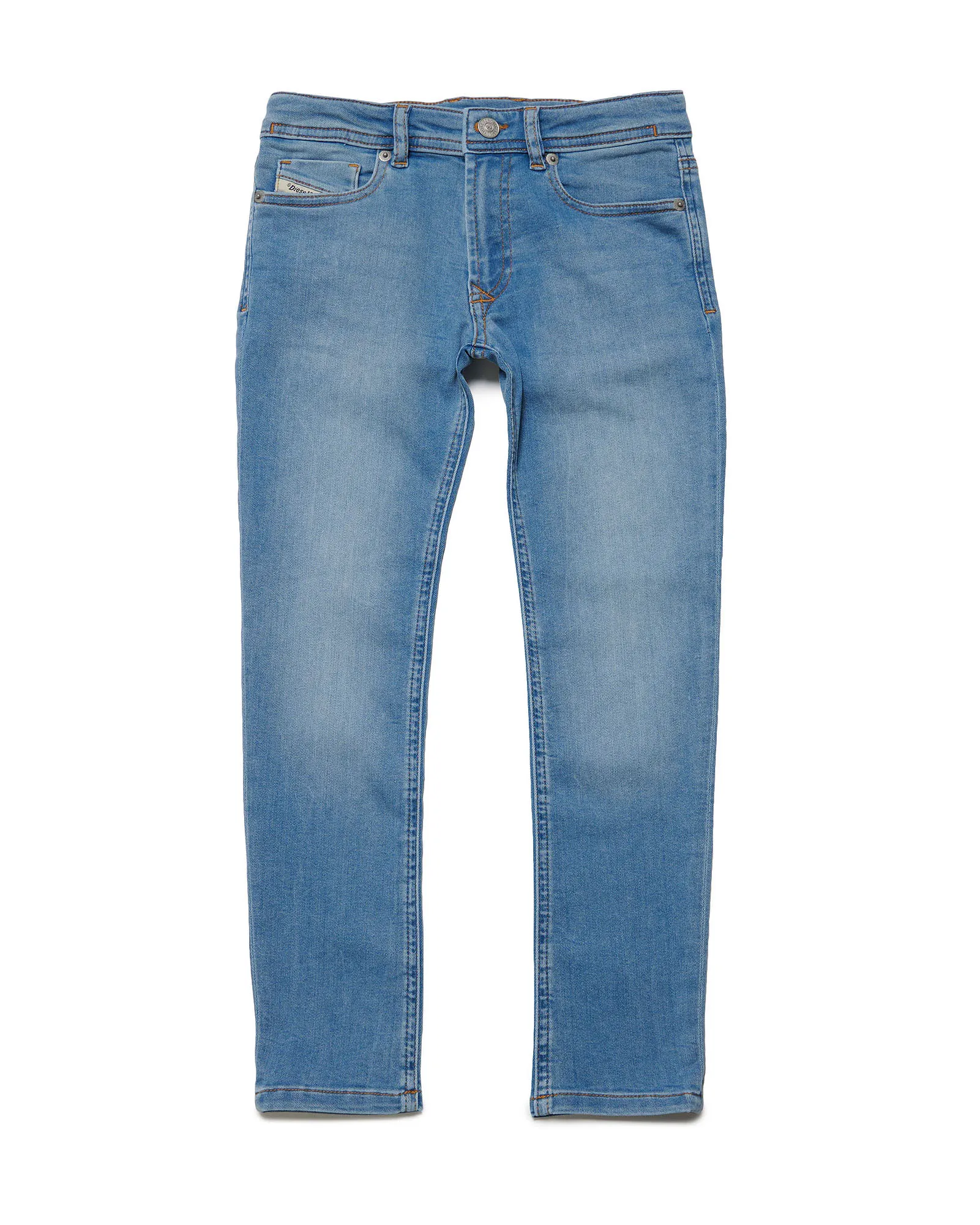 Jeans Sleenker Skinny Lavaggio Chiaro Super Stone Washed Cotone Stretch 4-8 Anni