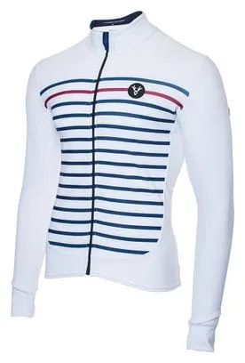Limited Edition White Blue Bordeaux LeBram Ventoux Long Sleeve Jersey