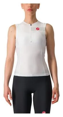 Castelli Free Tri 2 Bianco Maglia Triathlon Maniche Corte Donna
