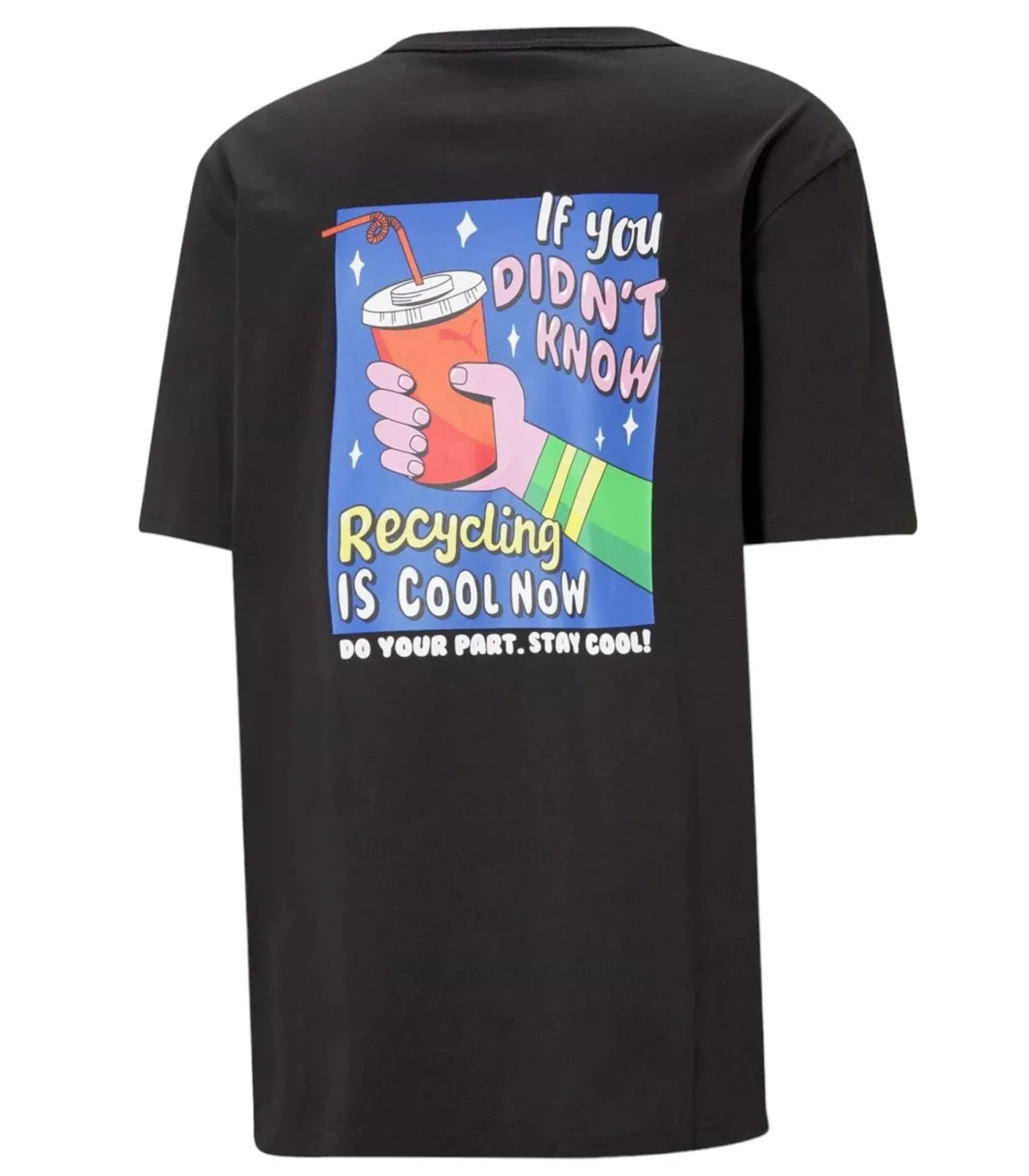 Men's Short Sleeve Puma T-Shirt with Downtown Graphic