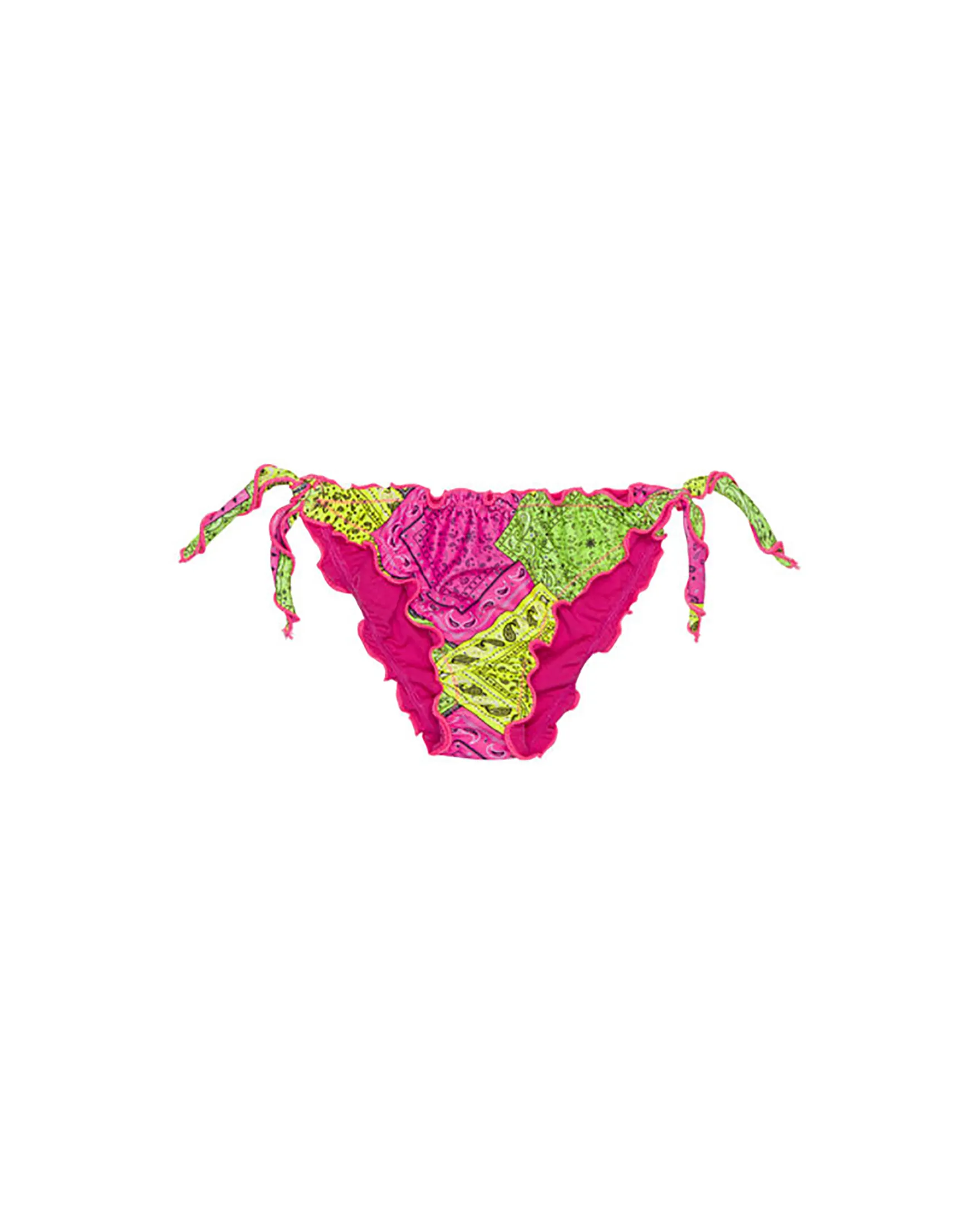 Multicolored Bandana Fantasy Bikini Brief with Wavy Profiles 18-36 Months