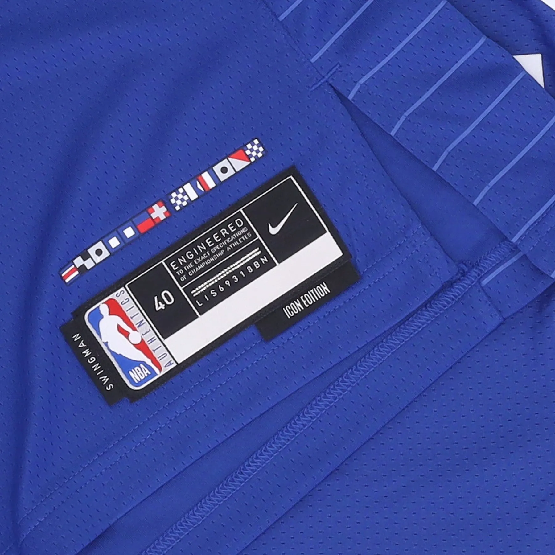 NBA Men's Blue Rush Swingman Icon Edition Jersey No 2 by Kawhi Leonard for Los Angeles Clippers