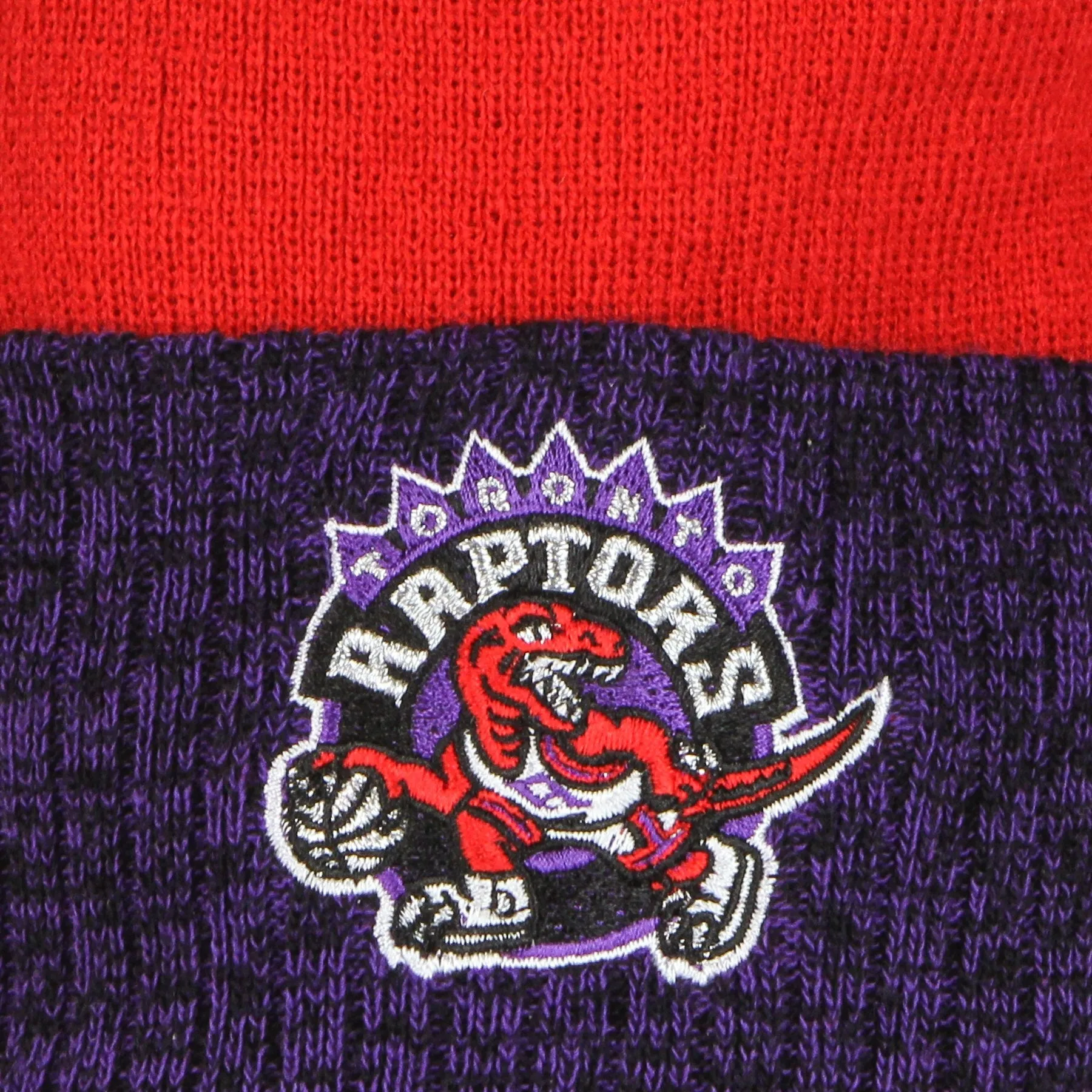 NBA Men's Two-Tone Pom Beanie Hardwood Classics Toro Red
