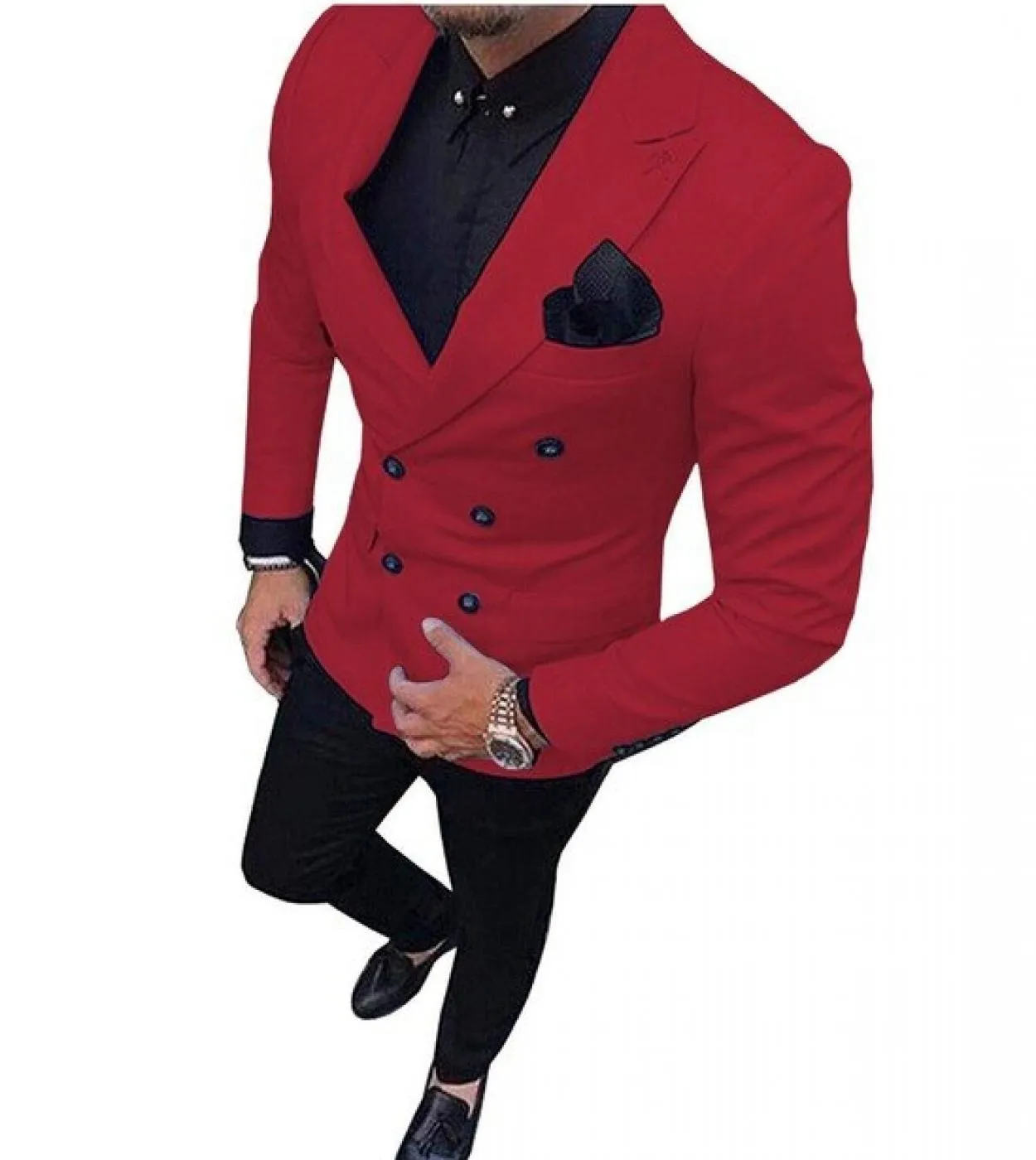 New Arrival Royal Blue Mens Suits 2 Pieces Tailor Made Wedding Custom Groom Tuxedos Groomsman Party Suit Man Jacket