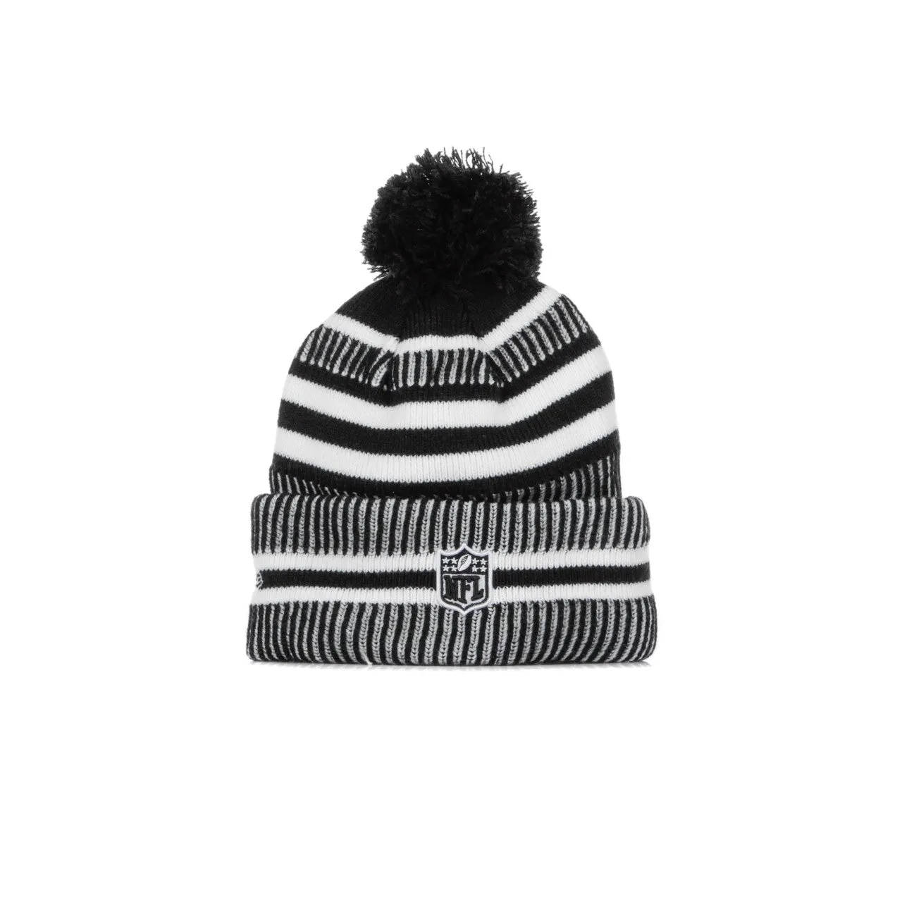 NFL19 Home Phieag Black White Pom Pom Cappello Uomo Sport Knit