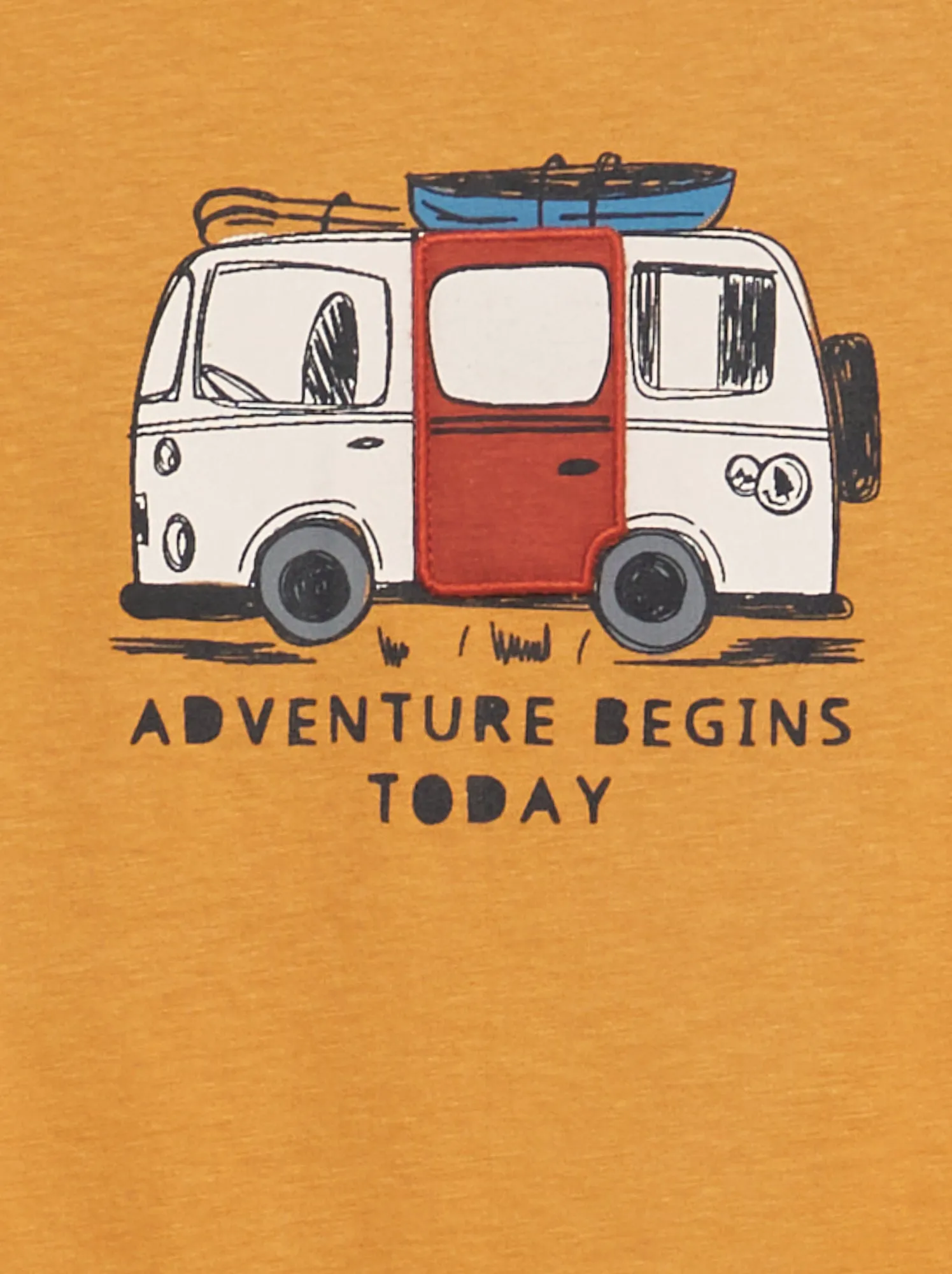 Yellow Printed Decorated T-Shirt