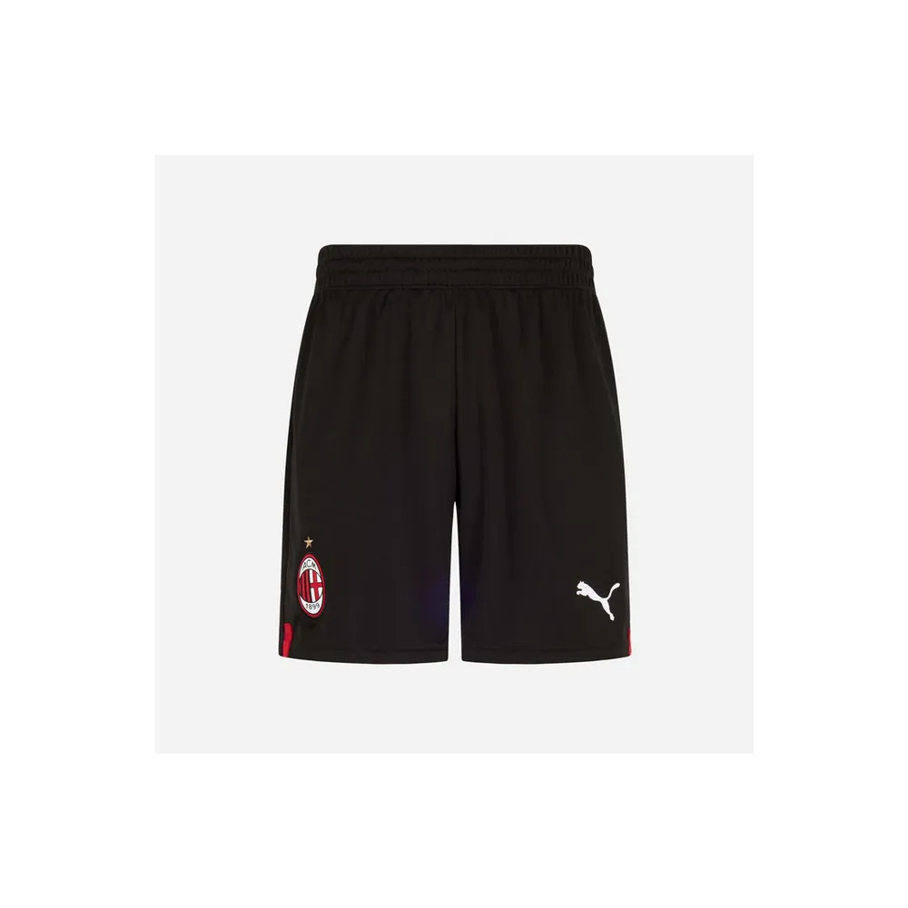 PUMA - ACMILAN HOME REPLICA 2022/23 GAME SHORTS - BLACK / RED - MEN - 765856 - 01
