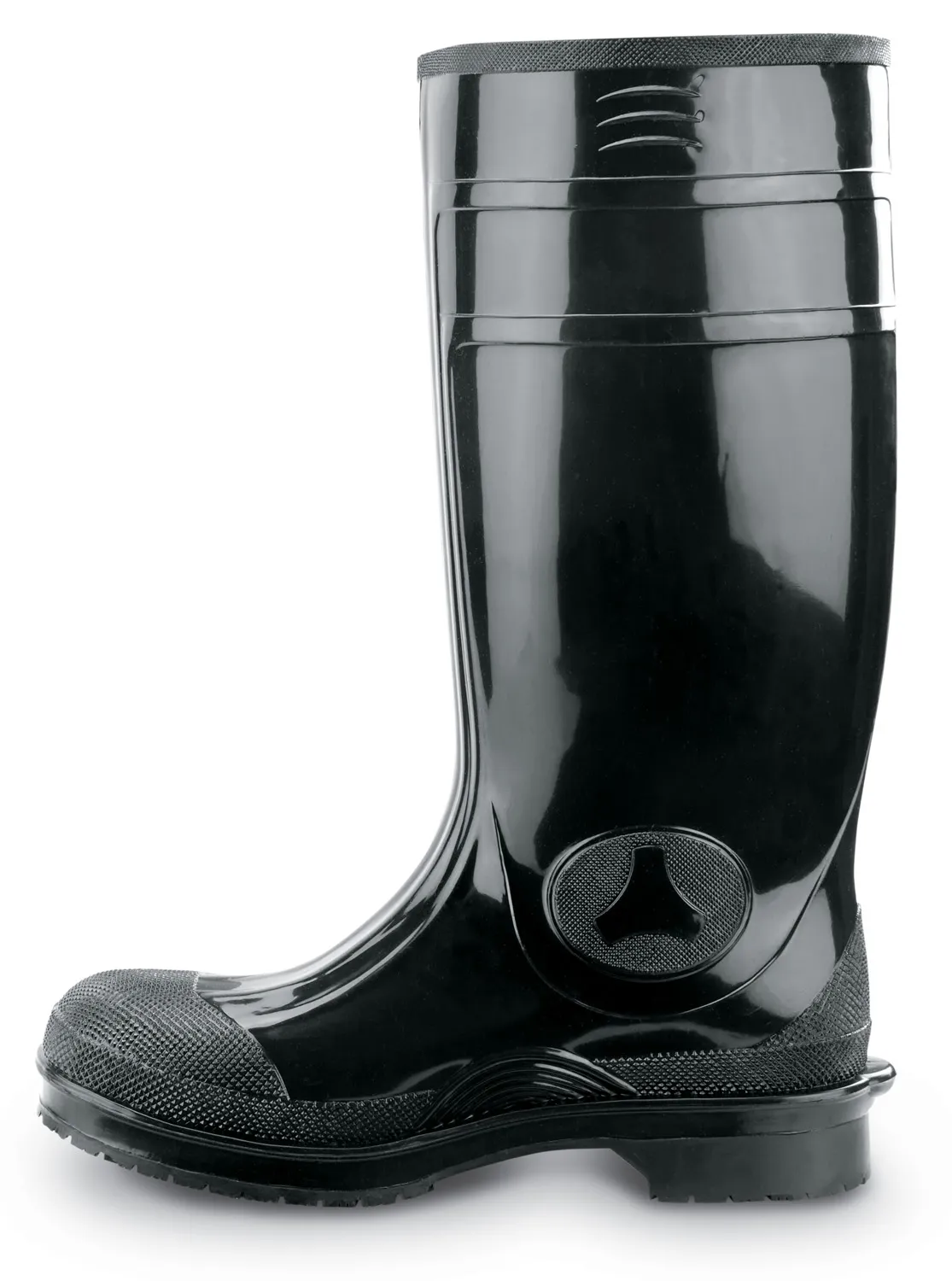 SR MAX Seward Unisex Black 16-Inch PVC Steel Toe EH Waterproof MaxTRAX Slip Resistant Work Boot