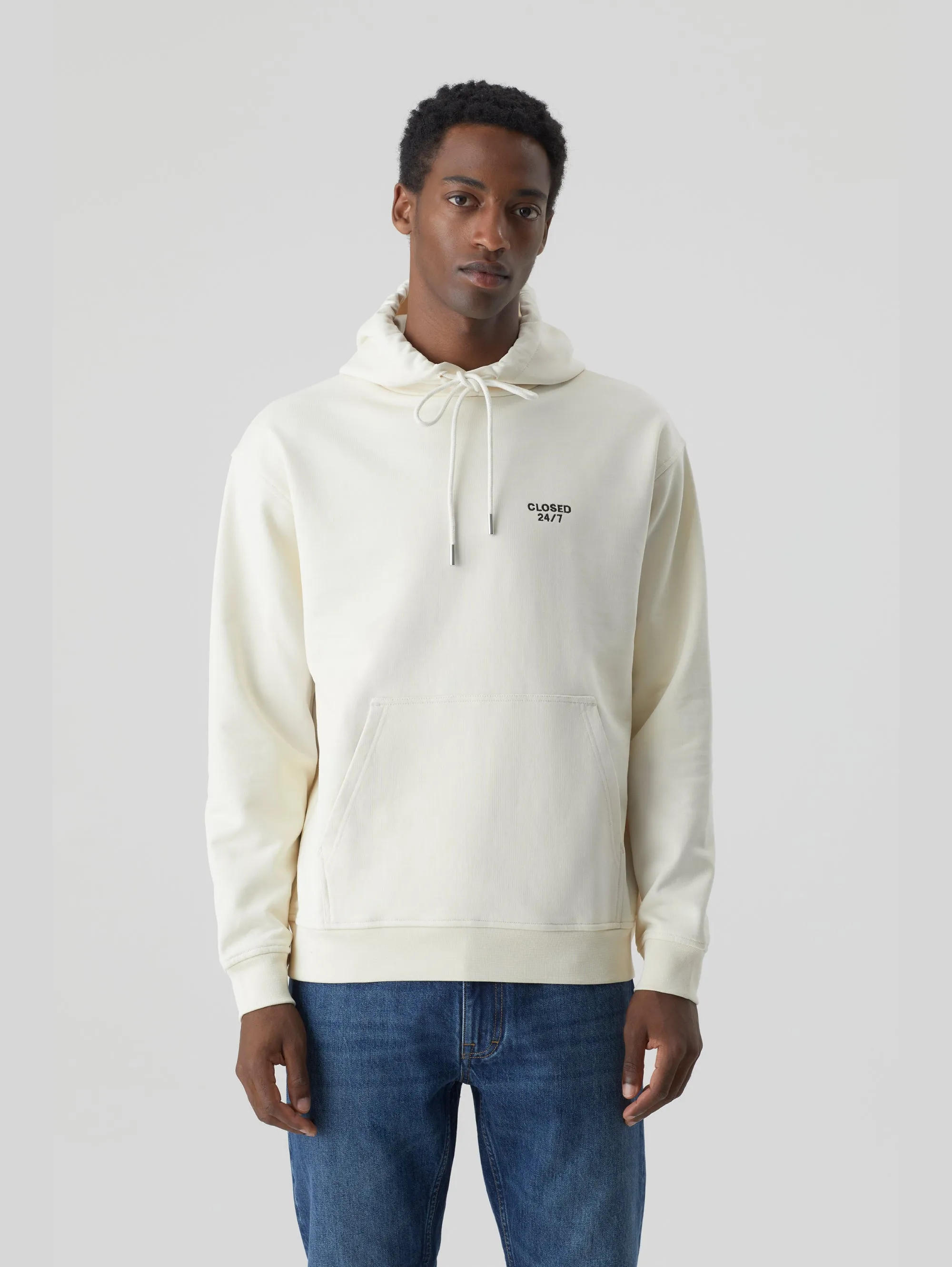 White Hooded Sweater